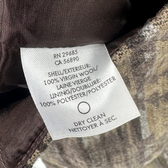 Pendleton Southwestern Print Wool Shift Dress Womens Size 8 Brown Lined - Picture 5 of 5